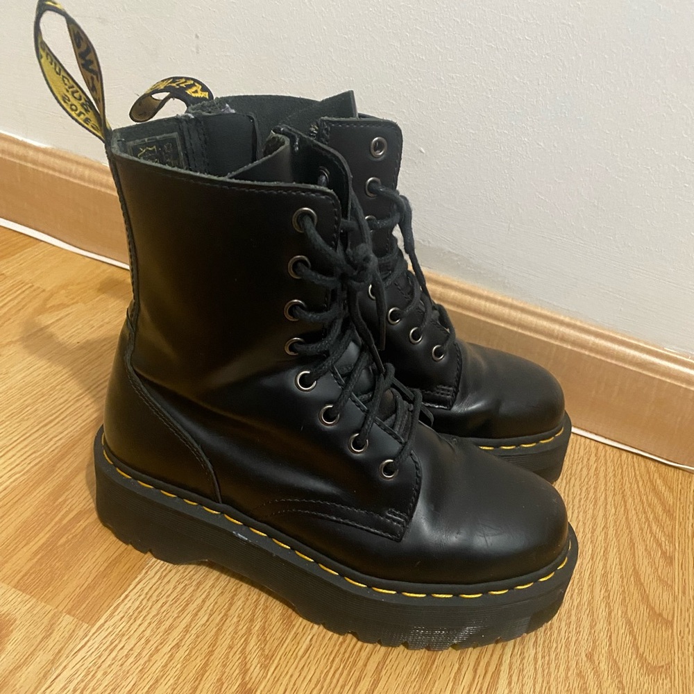 Black Dr. Martens Jadon Platform Boots